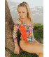 Calida Surf One Piece | Orange Flower