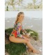 Calida Surf One Piece | Orange Flower