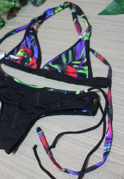 Blanca Surf Top | Black Palm