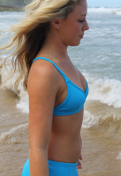 Azahar Surf Top | Blue&Grey